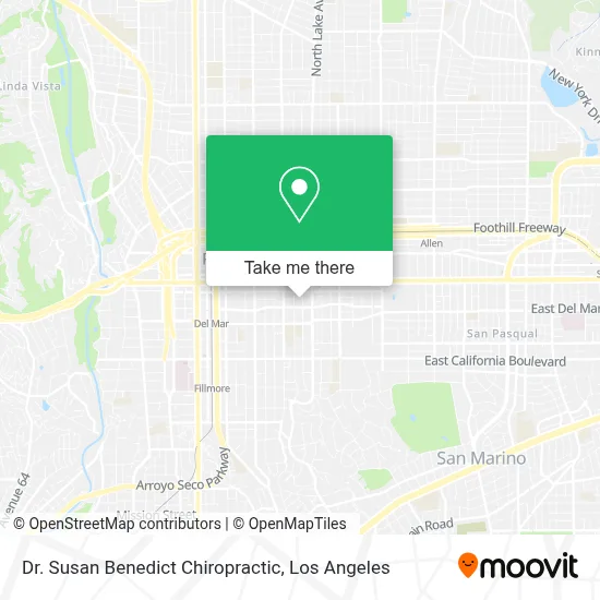 Dr. Susan Benedict Chiropractic map