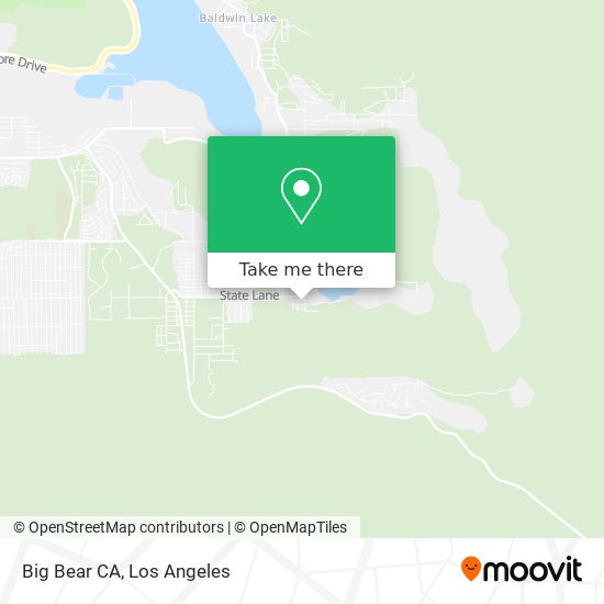 Mapa de Big Bear CA