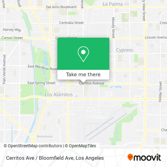 Cerritos Ave / Bloomfield Ave map