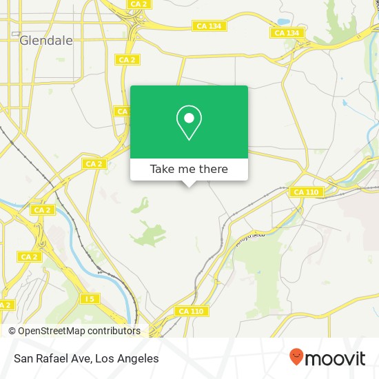 San Rafael Ave map