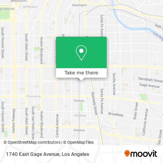 Mapa de 1740 East Gage Avenue