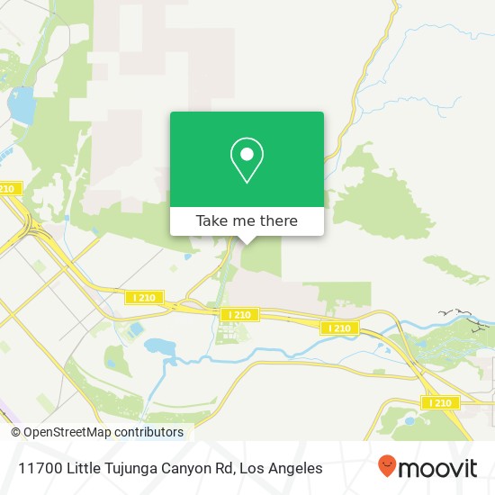 11700 Little Tujunga Canyon Rd map