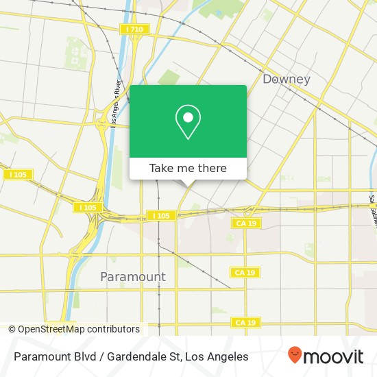 Mapa de Paramount Blvd / Gardendale St