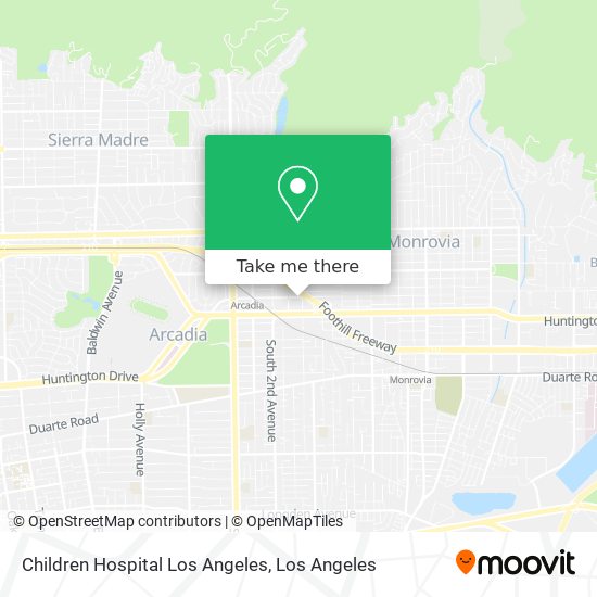 Mapa de Children Hospital Los Angeles