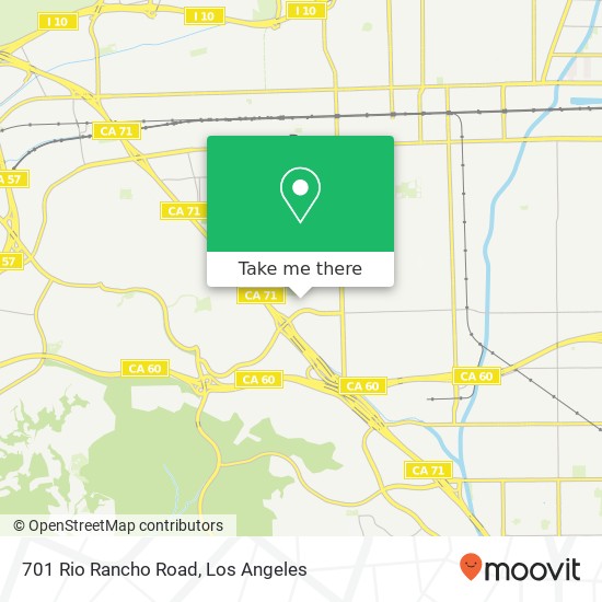 Mapa de 701 Rio Rancho Road