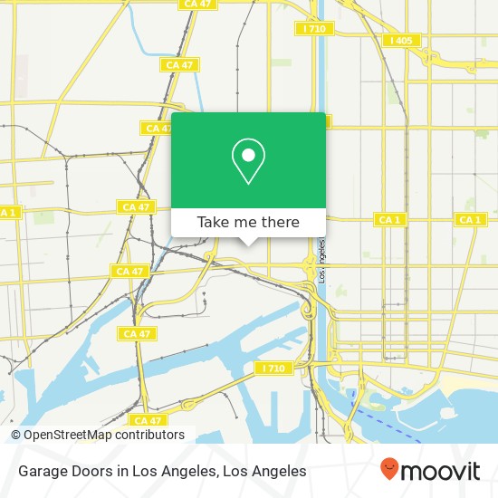 Mapa de Garage Doors in Los Angeles