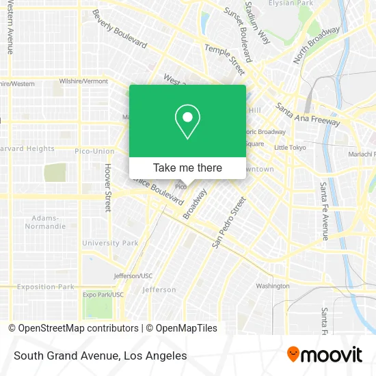 South Grand Avenue map