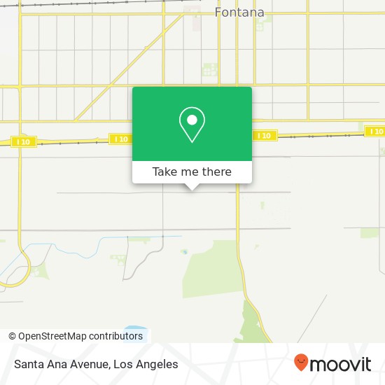 Santa Ana Avenue map