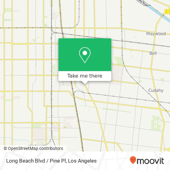 Mapa de Long Beach Blvd / Pine Pl