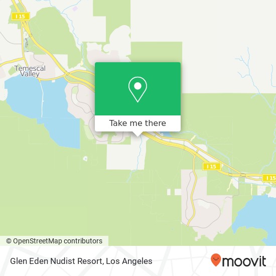 Mapa de Glen Eden Nudist Resort