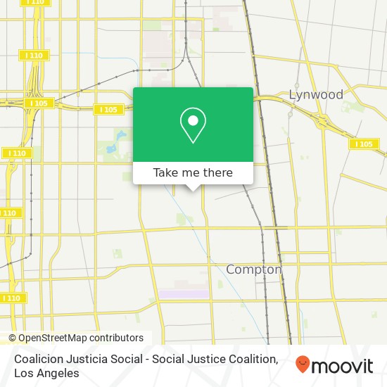 Mapa de Coalicion Justicia Social - Social Justice Coalition