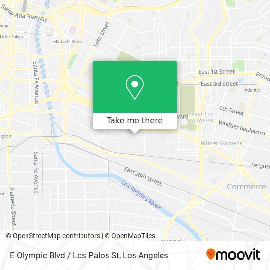 E Olympic Blvd / Los Palos St map