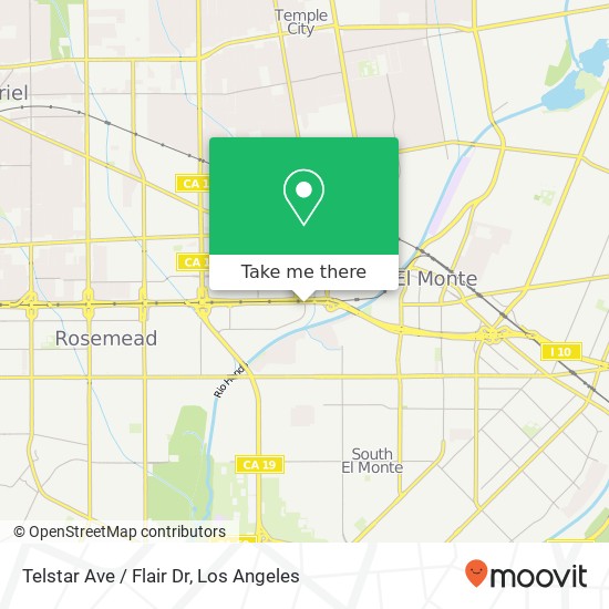 Telstar Ave / Flair Dr map