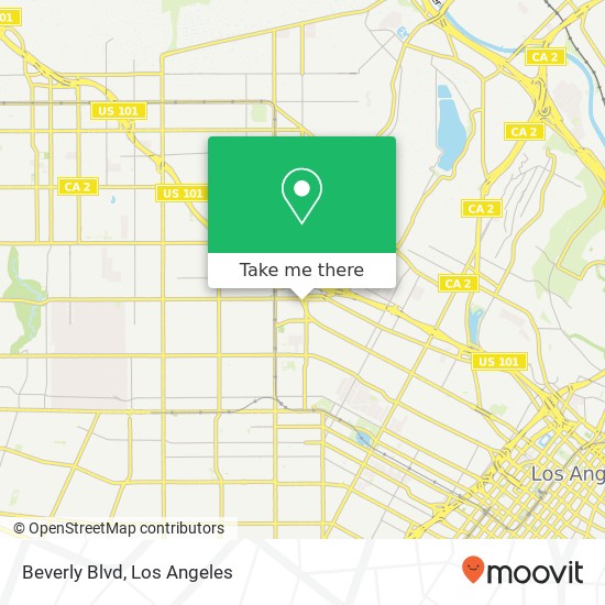 Beverly Blvd map