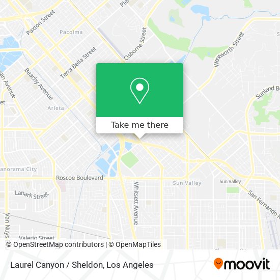 Mapa de Laurel Canyon / Sheldon