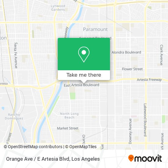 Orange Ave / E Artesia Blvd map