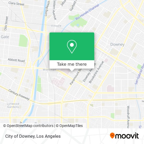 City of Downey map