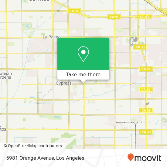5981 Orange Avenue map