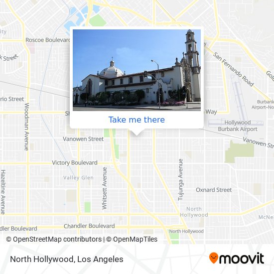 North Hollywood map