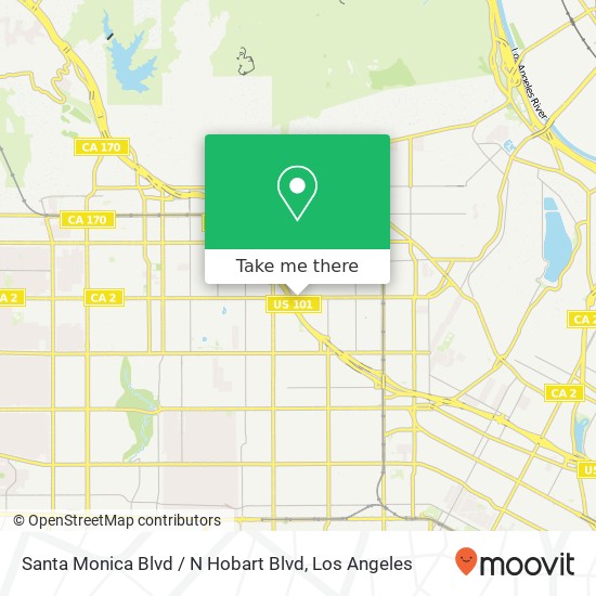 Santa Monica Blvd / N Hobart Blvd map