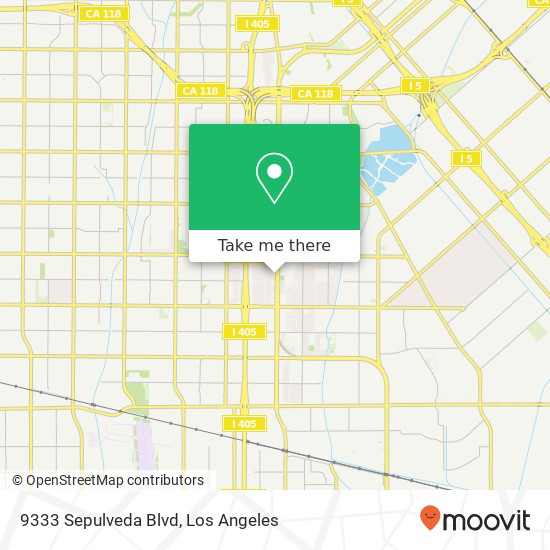 9333 Sepulveda Blvd map