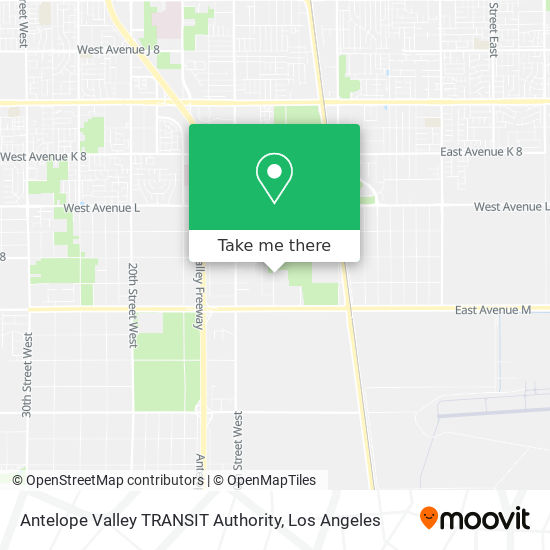 Antelope Valley TRANSIT Authority map