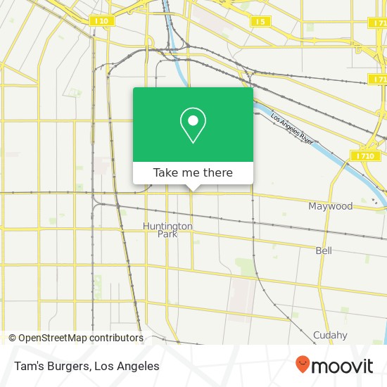 Tam's Burgers map