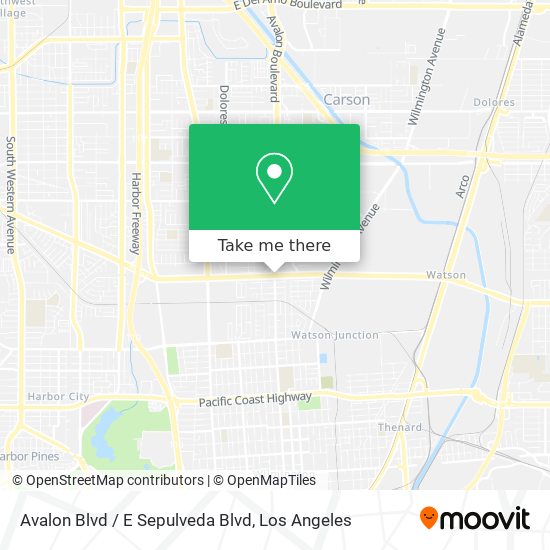 Avalon Blvd / E Sepulveda Blvd map
