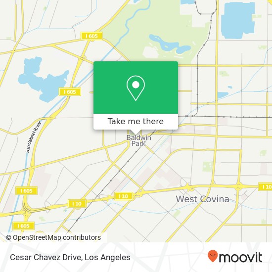 Mapa de Cesar Chavez Drive