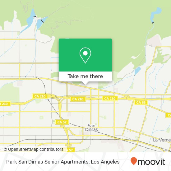 Park San Dimas Senior Apartments map