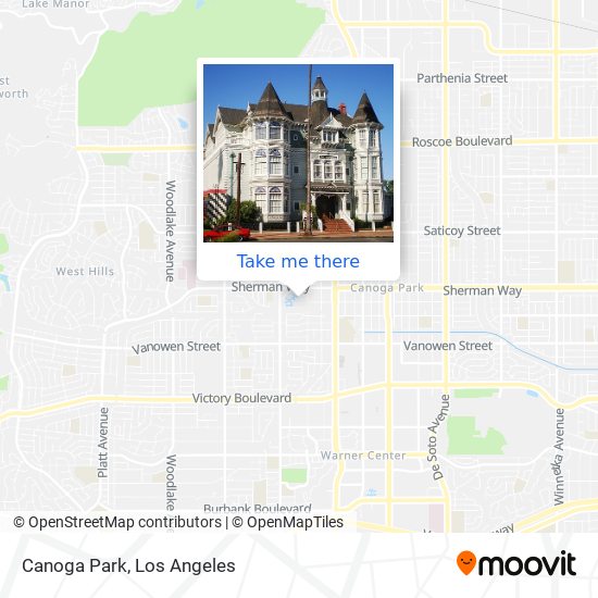 Canoga Park map