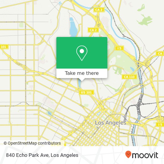Mapa de 840 Echo Park Ave