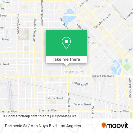 Parthenia St / Van Nuys Blvd map