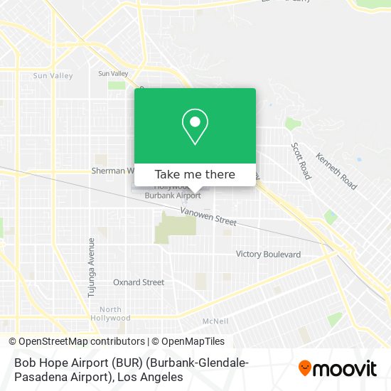 Bob Hope Airport (BUR) (Burbank-Glendale-Pasadena Airport) map