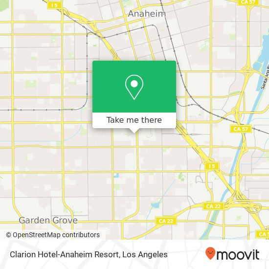 Clarion Hotel-Anaheim Resort map