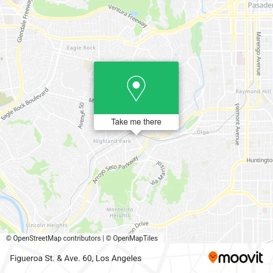 Figueroa St. & Ave. 60 map