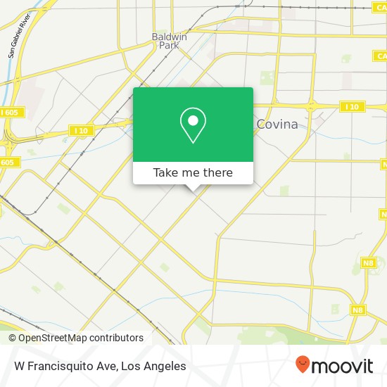 Mapa de W Francisquito Ave
