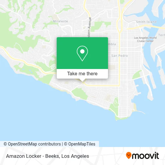 Amazon Locker - Beeks map