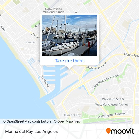 Mapa de Marina del Rey