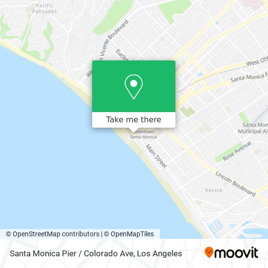 Mapa de Santa Monica Pier / Colorado Ave