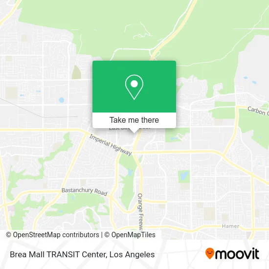 Brea Mall TRANSIT Center map