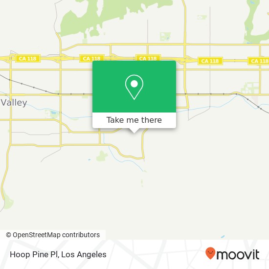 Hoop Pine Pl map