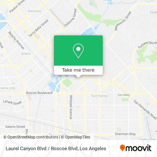 Mapa de Laurel Canyon Blvd / Roscoe Blvd