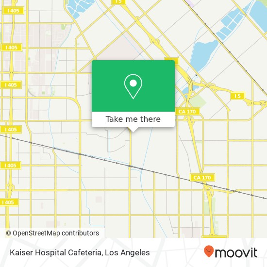 Kaiser Hospital Cafeteria map