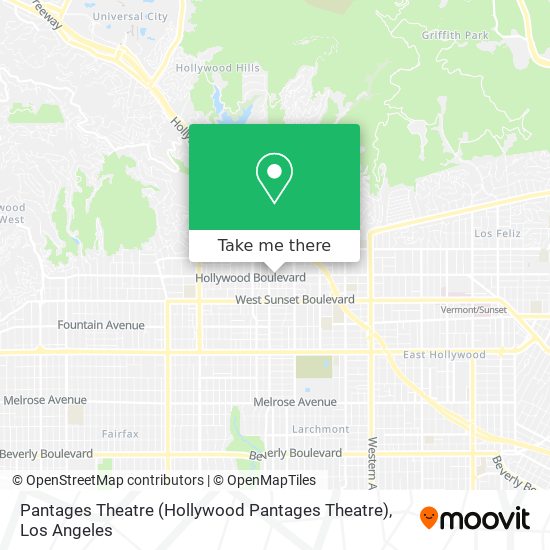 Pantages Theatre (Hollywood Pantages Theatre) map