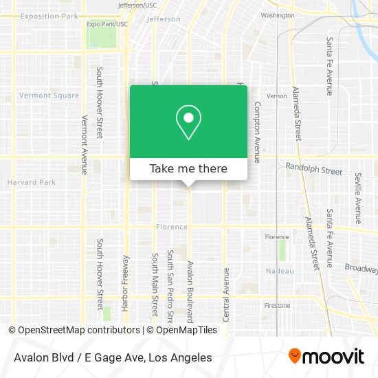 Mapa de Avalon Blvd / E Gage Ave