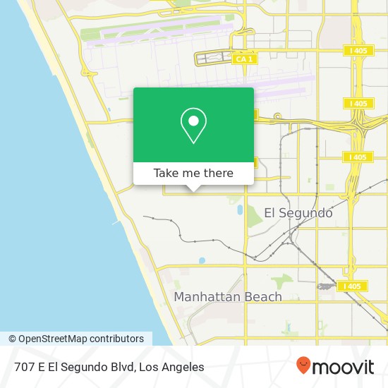 Mapa de 707 E El Segundo Blvd