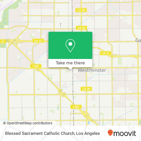 Blessed Sacrament Catholic Church map