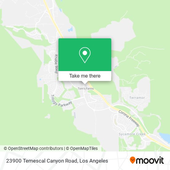 Mapa de 23900 Temescal Canyon Road