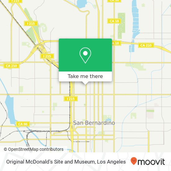 Mapa de Original McDonald's Site and Museum